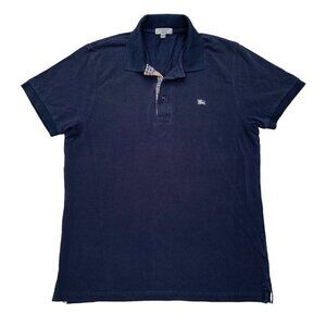 VINTAGE Burberry Polo Button Up Shirt Large